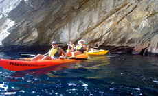 Sea kayaking in Pelion beaches